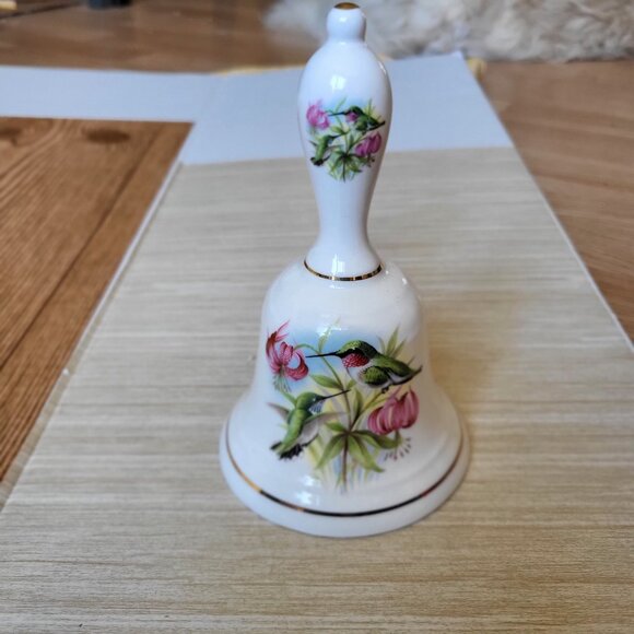 Collectible Bone China England Hummingbird Bell - Picture 2 of 15